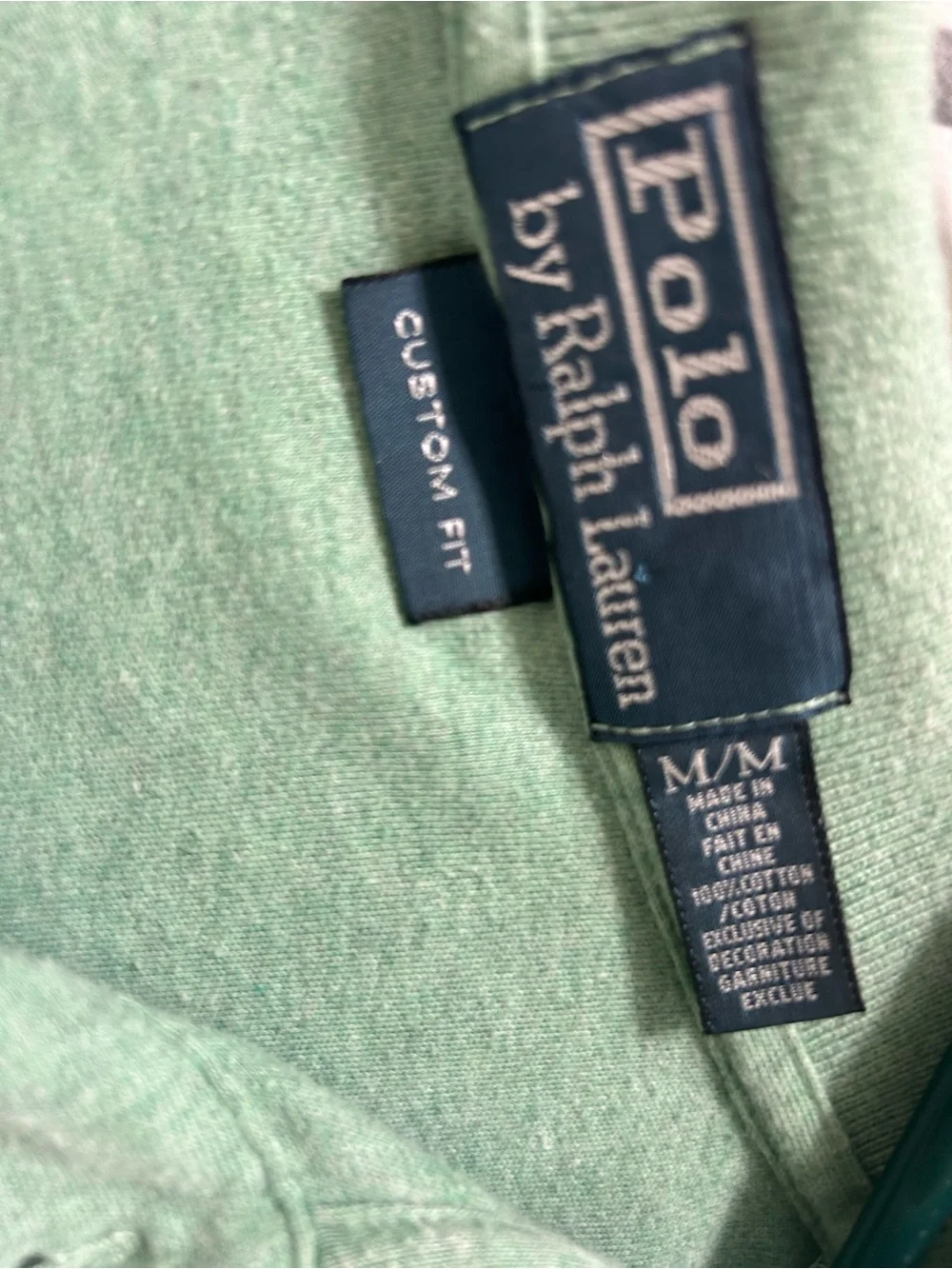 Ralph Lauren Men’s Light Green Polo Shirt with Navy Pony